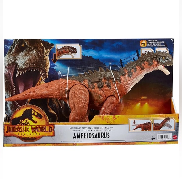 🌿 MATTEL 🌿 Jurassic World Dominion Ampelosaurus Dinosaur Action Figure - Picture 2 of 7